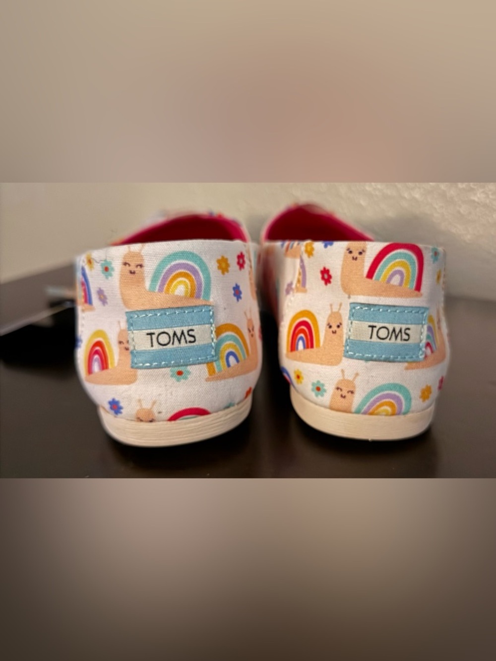 TOMS Alpargata Rainbow Snails Print Slip-On Shoes | Ortholite Comfort Women’s 9 - Picture 5 of 8